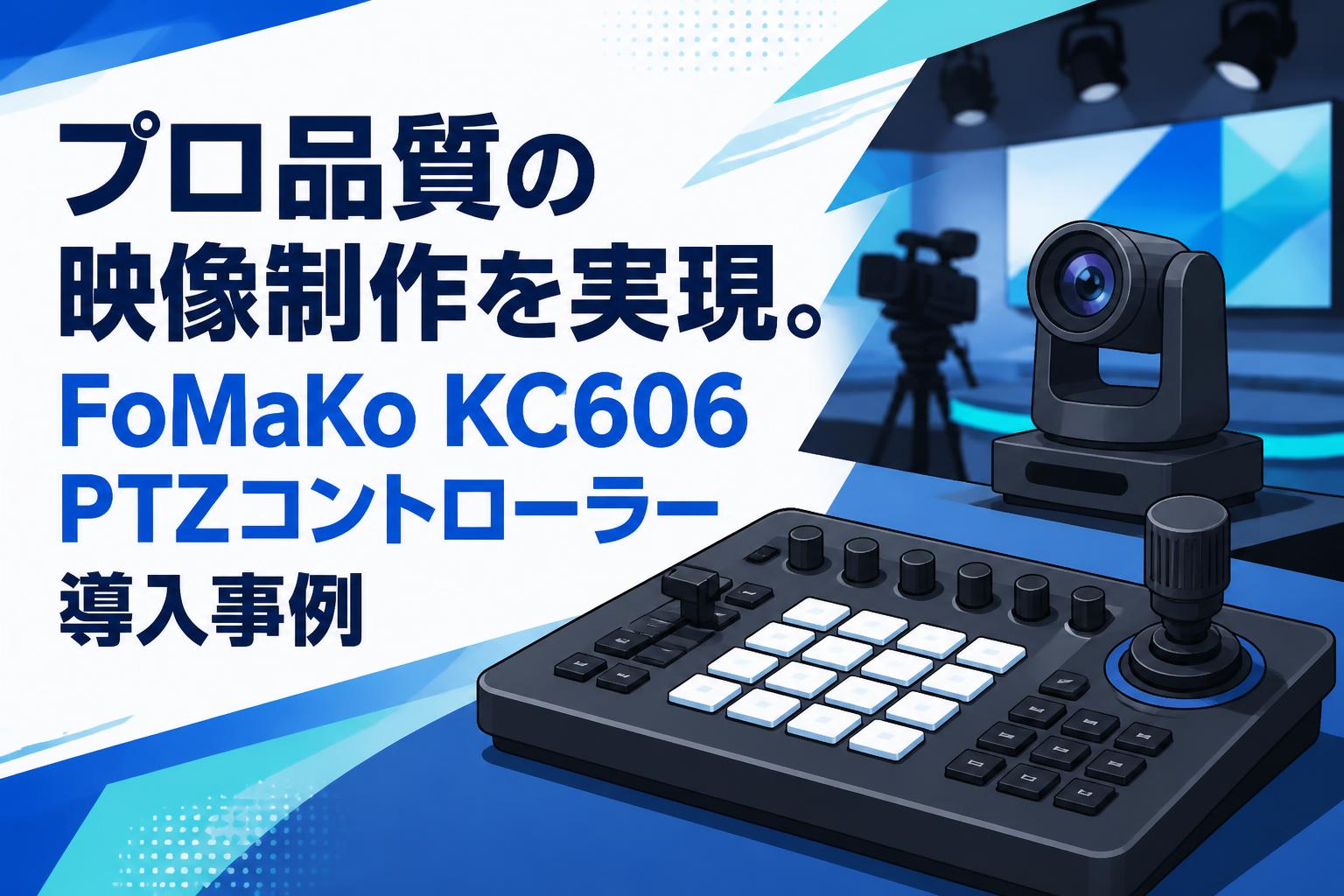 プロ品質の映像制作を実現。FoMaKo KC606 PTZコントローラー導入事例