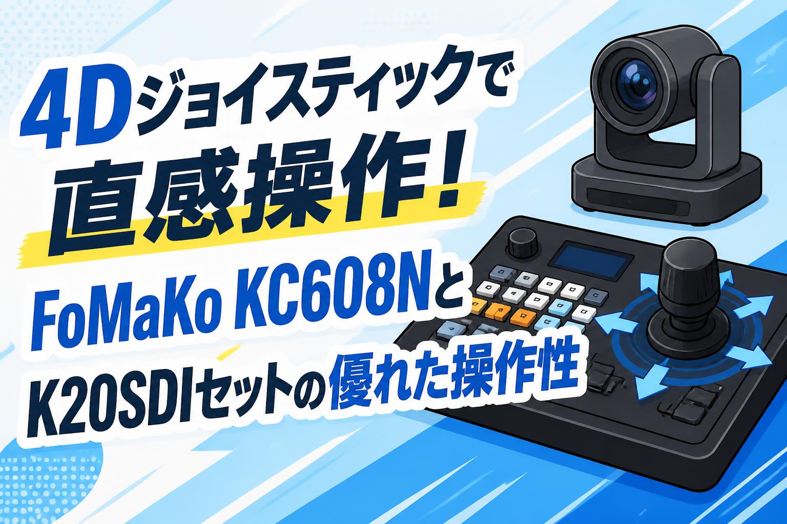 4Dジョイスティックで直感操作！FoMaKo KC608NとK20SDIセットの優れた操作性