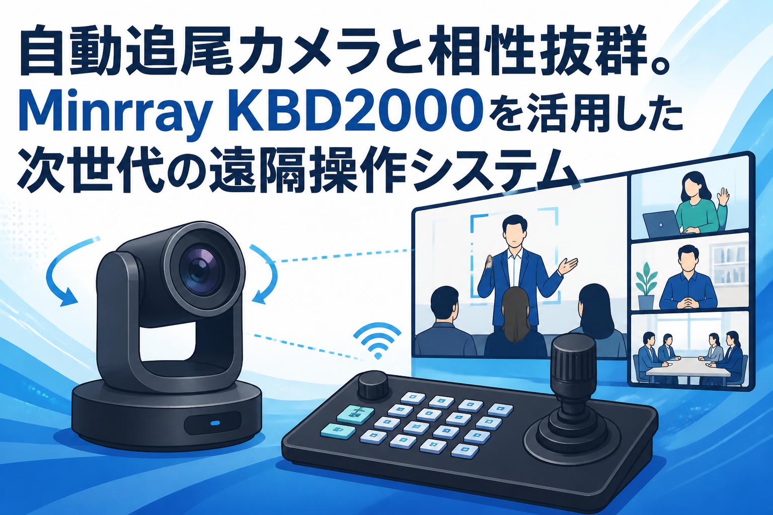自動追尾カメラと相性抜群。Minrray KBD2000を活用した次世代の遠隔操作システム