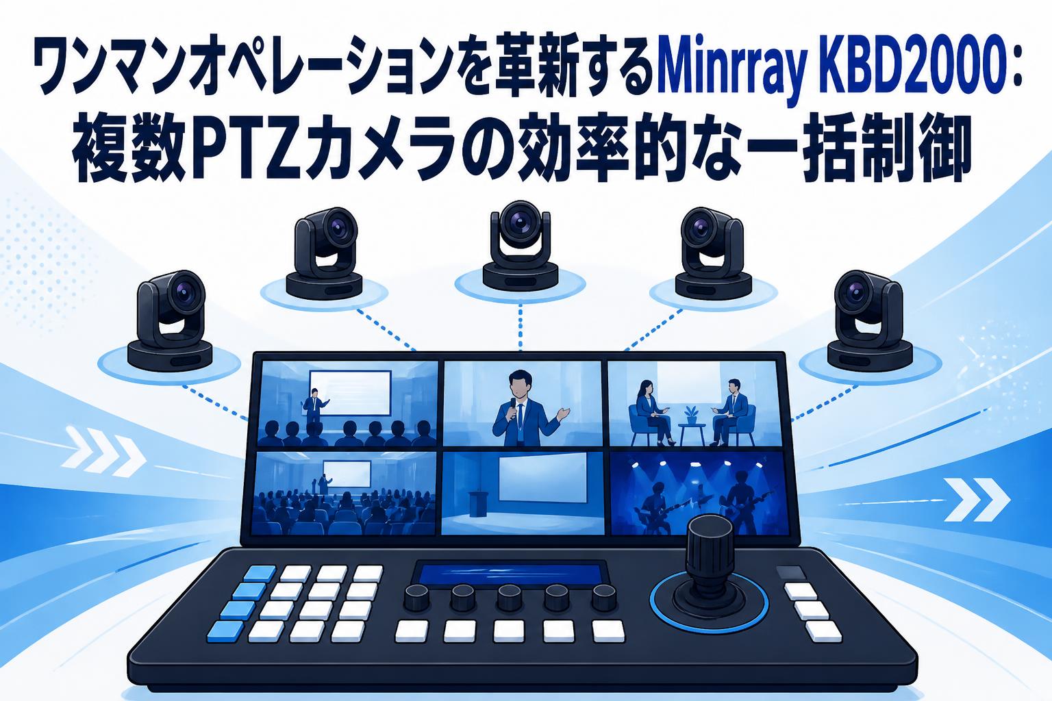 ワンマンオペレーションを革新するMinrray KBD2000：複数PTZカメラの効率的な一括制御