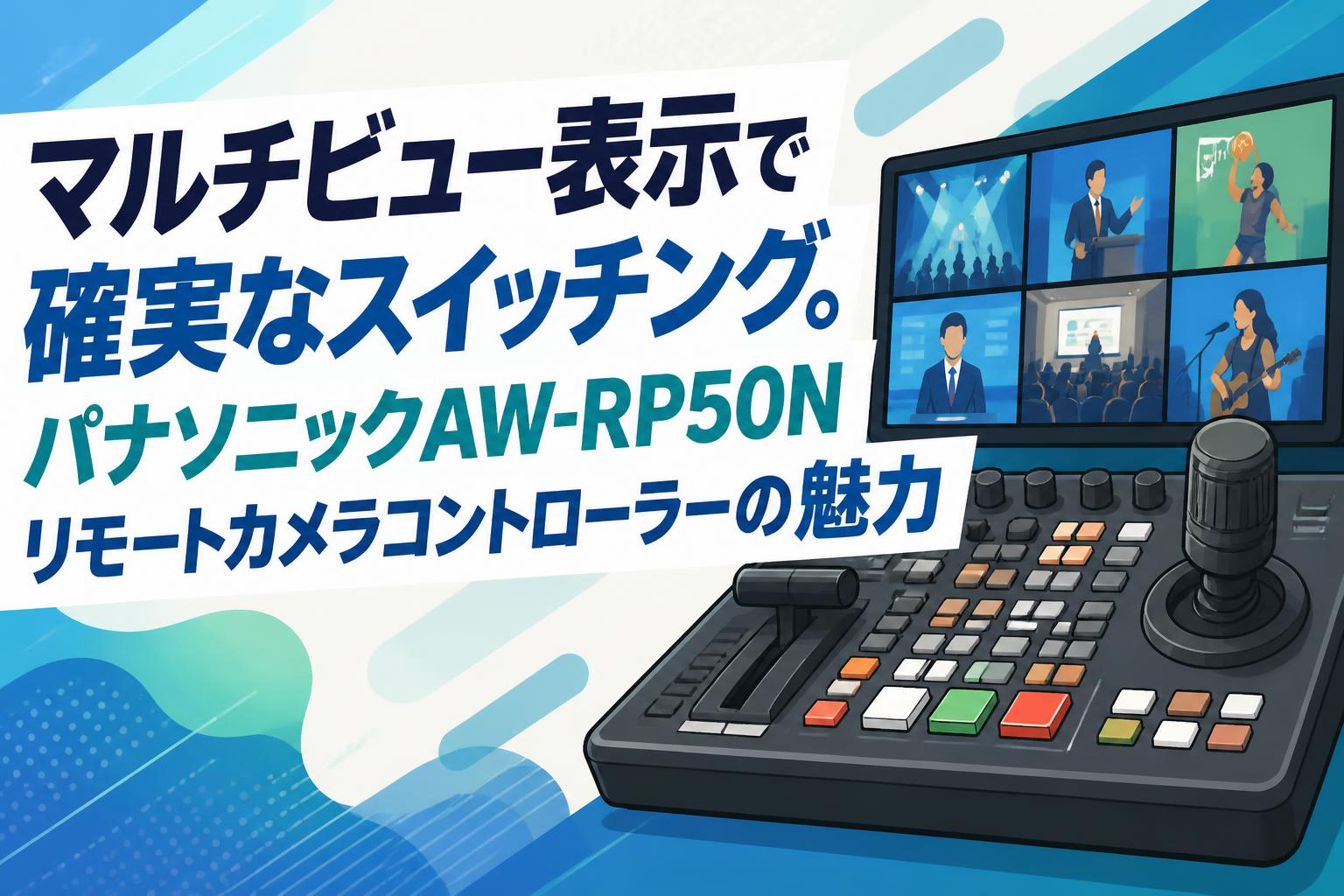 マルチビュー表示で確実なスイッチング。パナソニックAW-RP50Nリモートカメラコントローラーの魅力