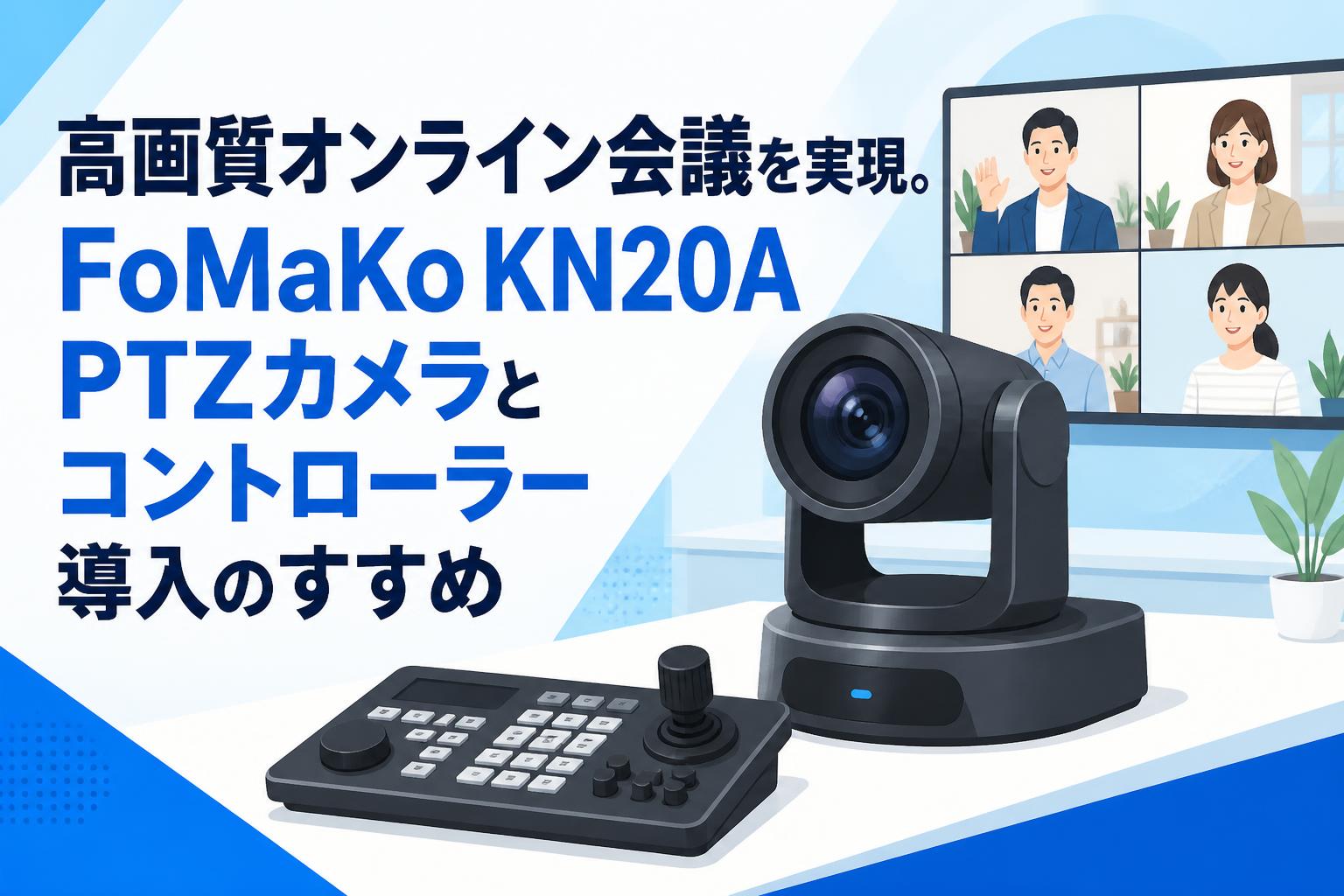 高画質オンライン会議を実現。FoMaKo KN20A PTZカメラとコントローラー導入のすすめ