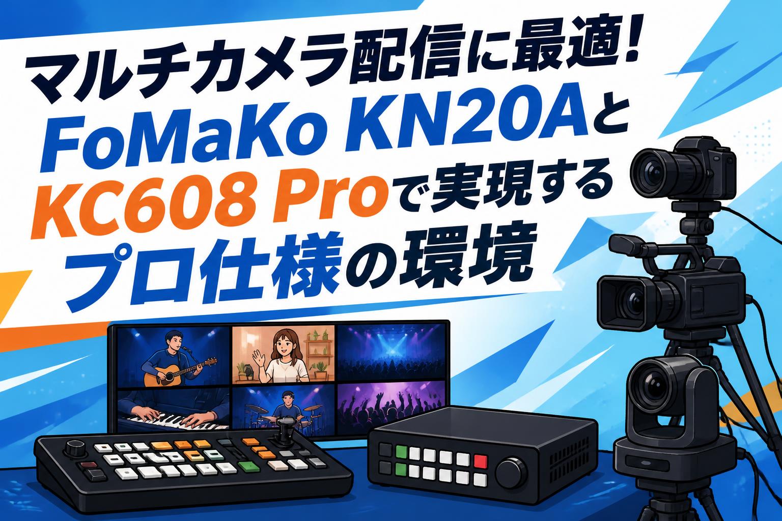 マルチカメラ配信に最適！FoMaKo KN20AとKC608 Proで実現するプロ仕様の環境