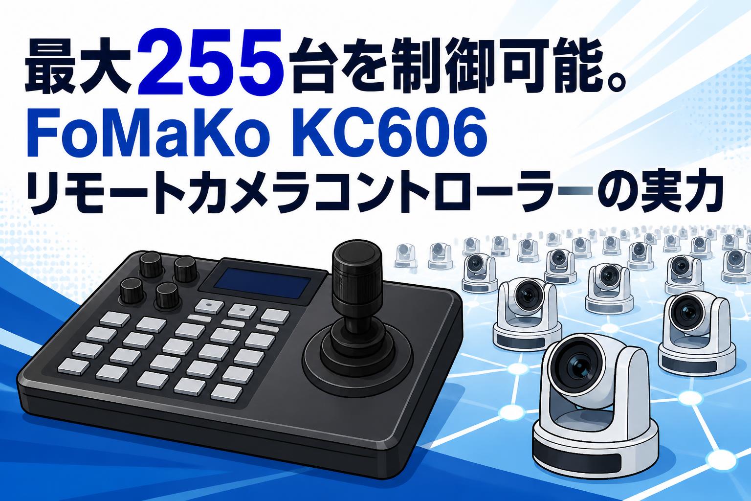 最大255台を制御可能。FoMaKo KC606リモートカメラコントローラーの実力