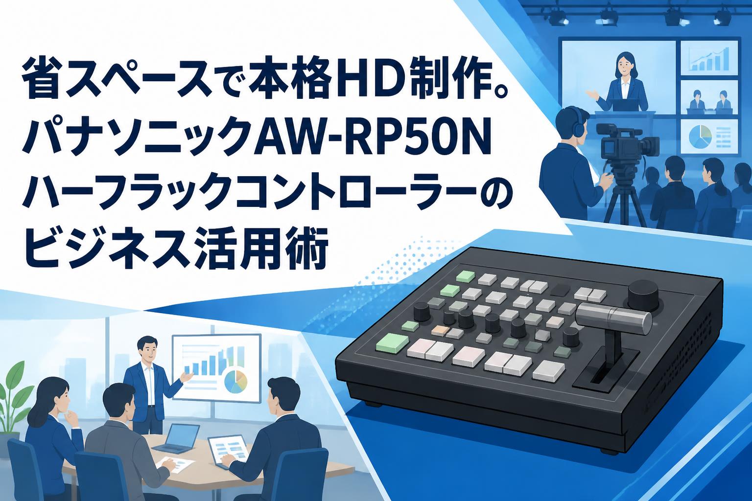 省スペースで本格HD制作。パナソニックAW-RP50Nハーフラックコントローラーのビジネス活用術