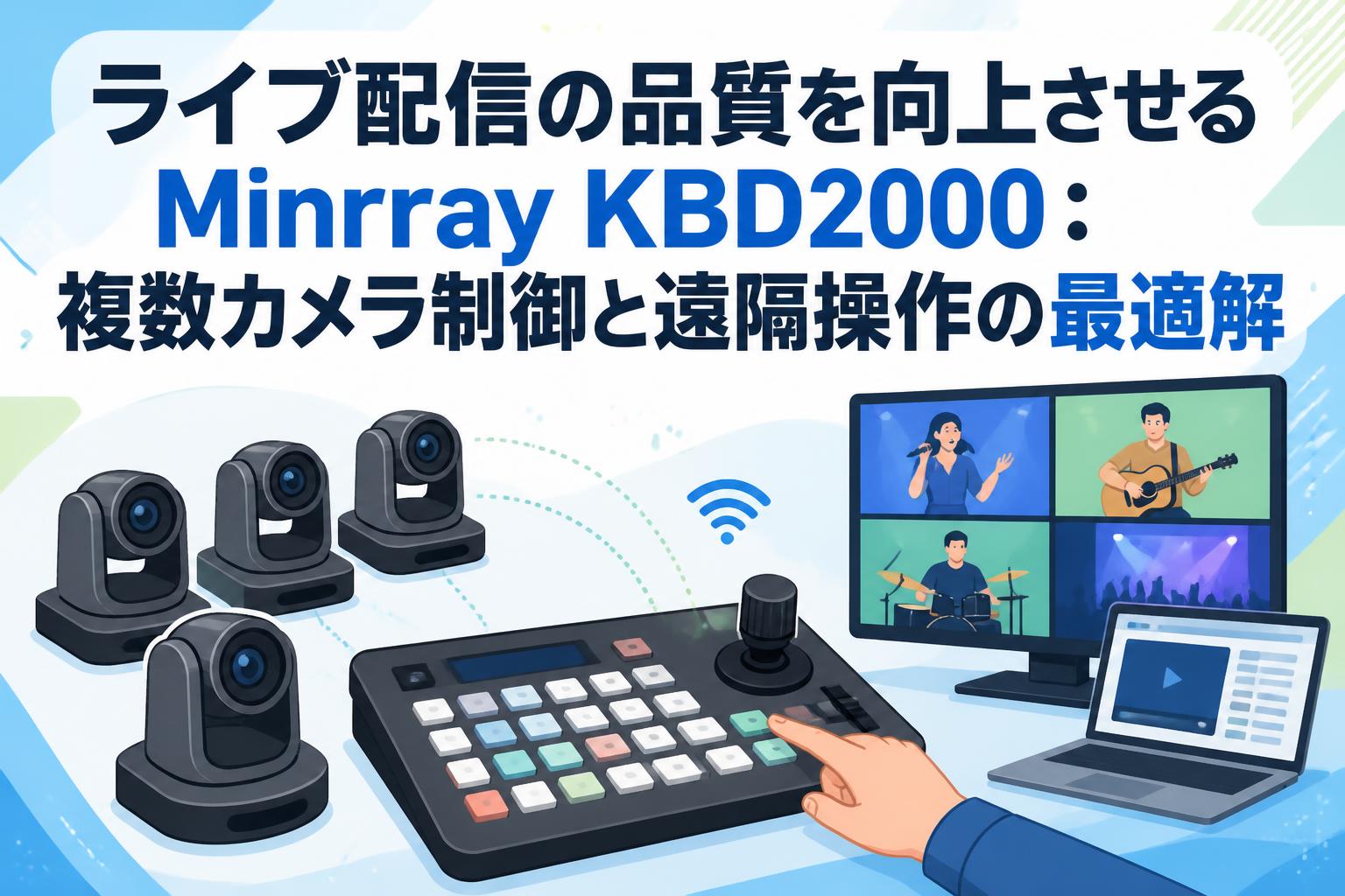 ライブ配信の品質を向上させるMinrray KBD2000：複数カメラ制御と遠隔操作の最適解