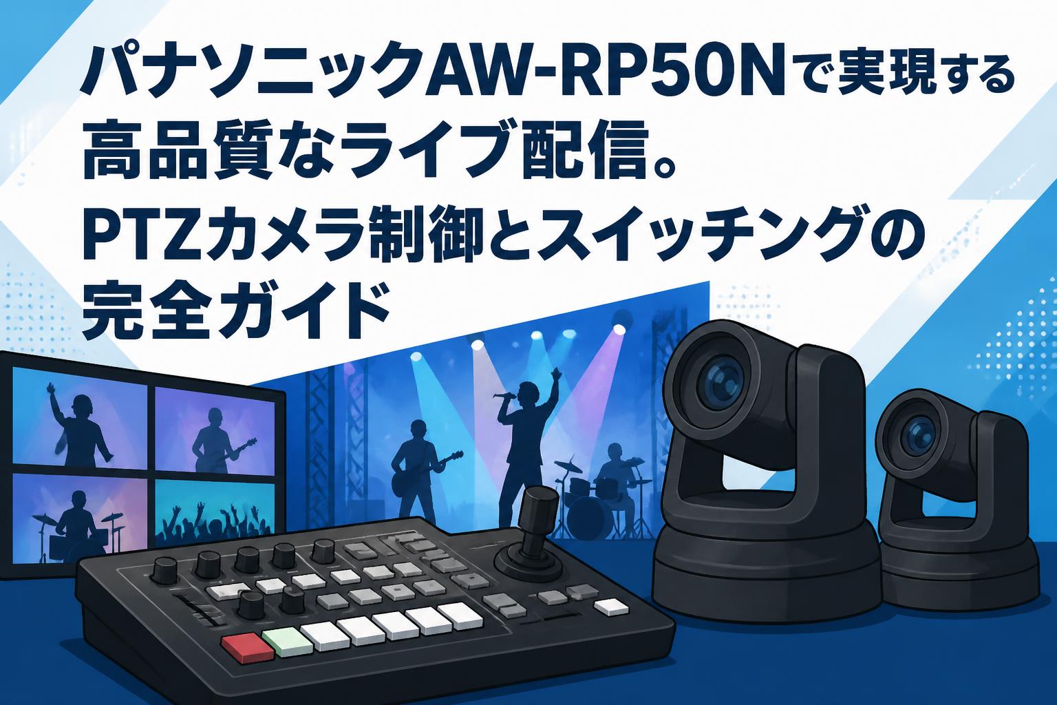 パナソニックAW-RP50Nで実現する高品質なライブ配信。PTZカメラ制御とスイッチングの完全ガイド