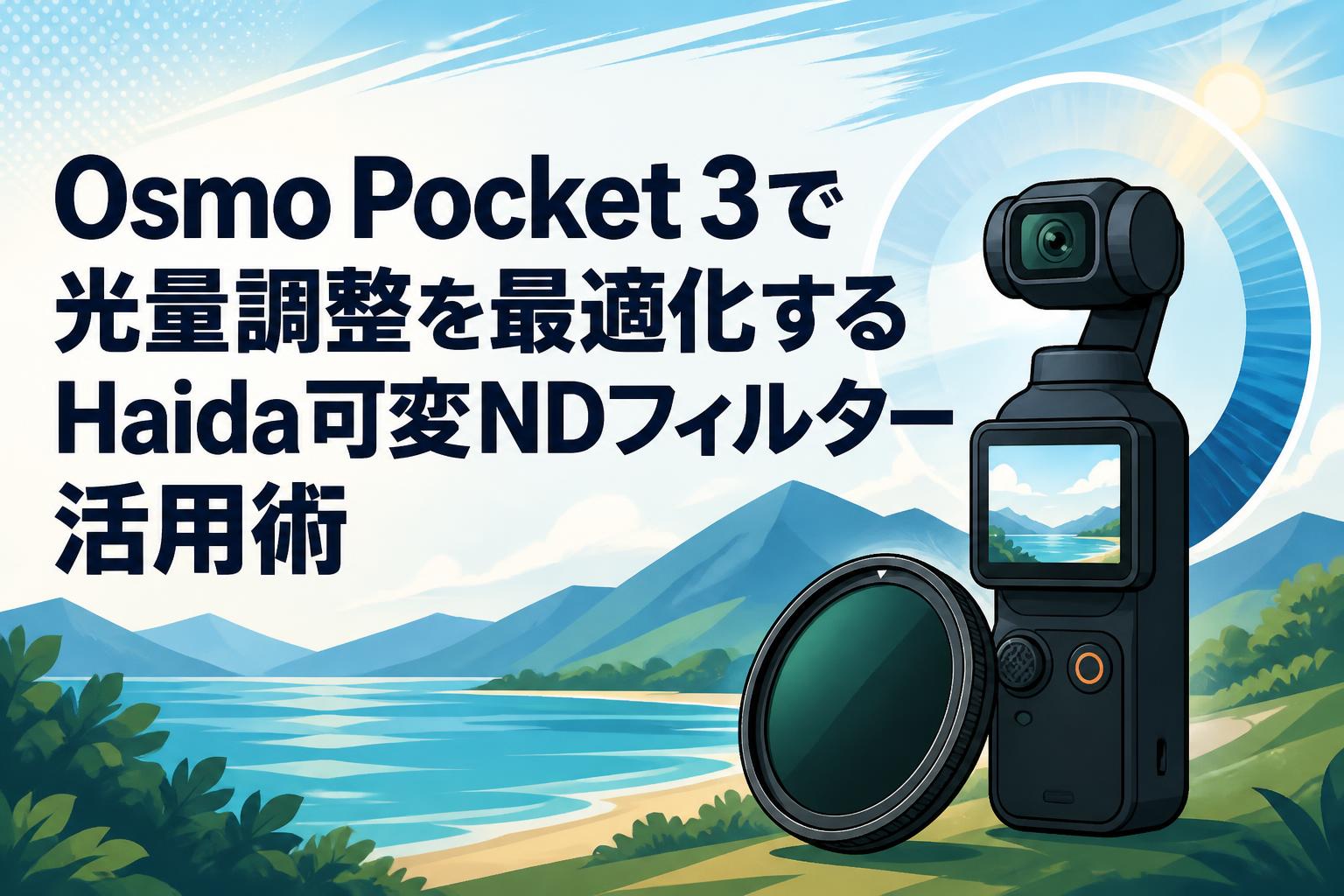 Osmo Pocket 3で光量調整を最適化するHaida可変NDフィルター活用術