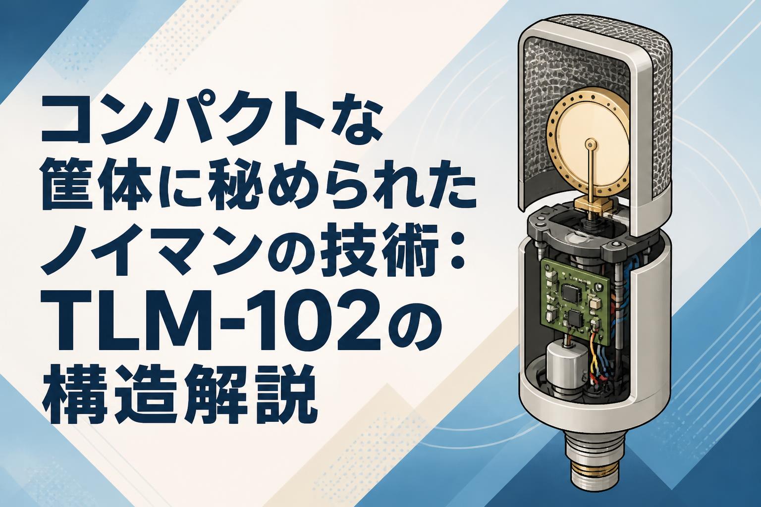 コンパクトな筐体に秘められたノイマンの技術：TLM-102の構造解説