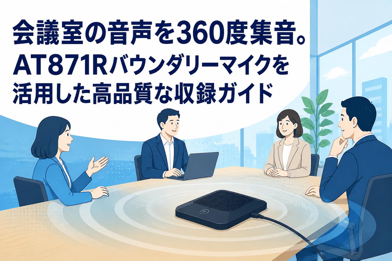会議室の音声を360度集音。AT871Rバウンダリーマイクを活用した高品質な収録ガイド