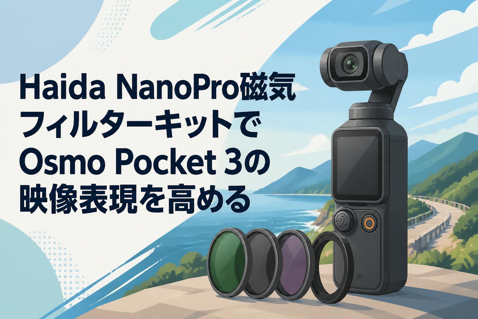 Haida NanoPro磁気フィルターキットでOsmo Pocket 3の映像表現を高める