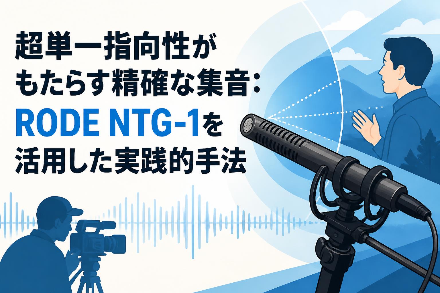 超単一指向性がもたらす精確な集音：RODE NTG-1を活用した実践的手法