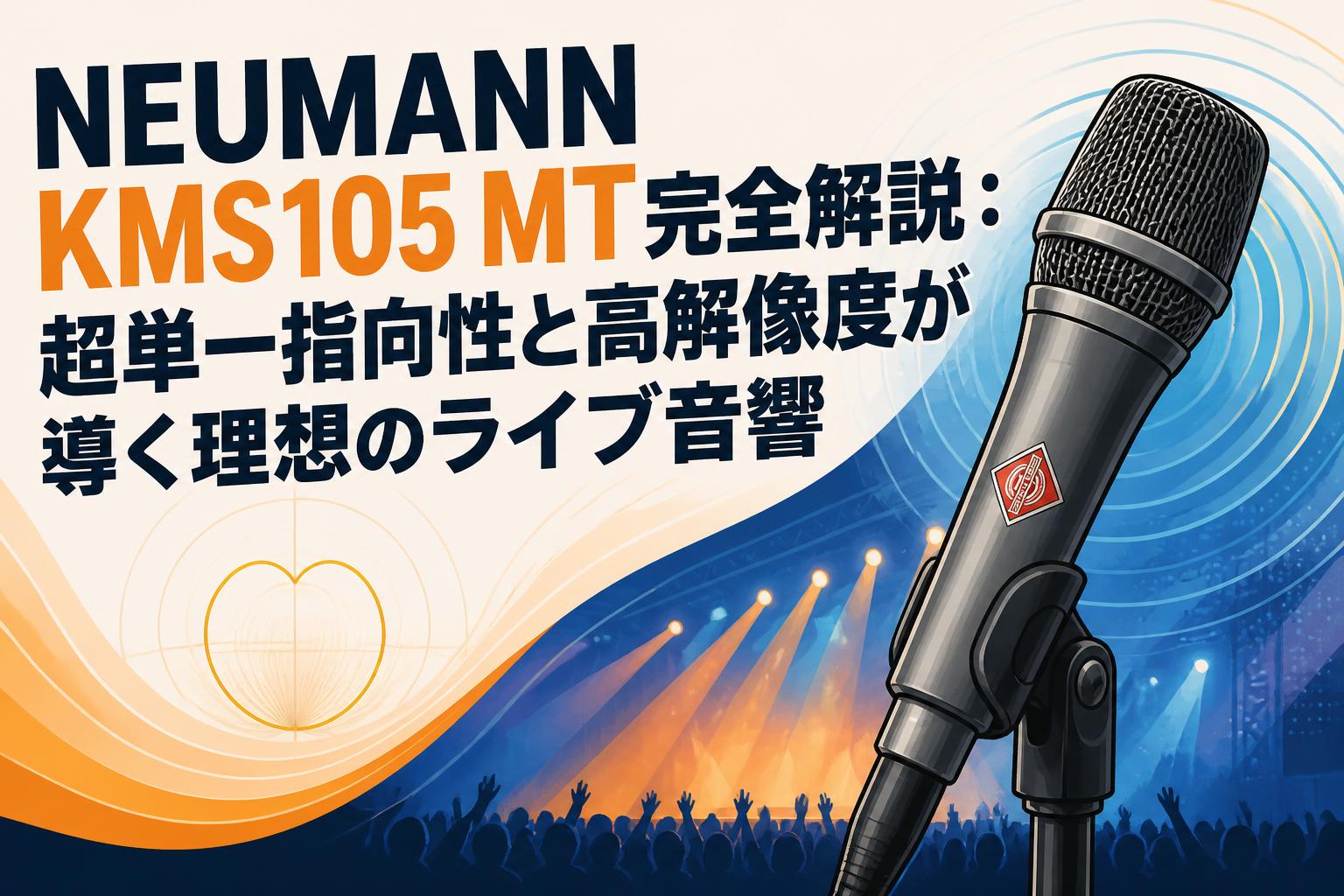NEUMANN KMS105 MT完全解説：超単一指向性と高解像度が導く理想のライブ音響