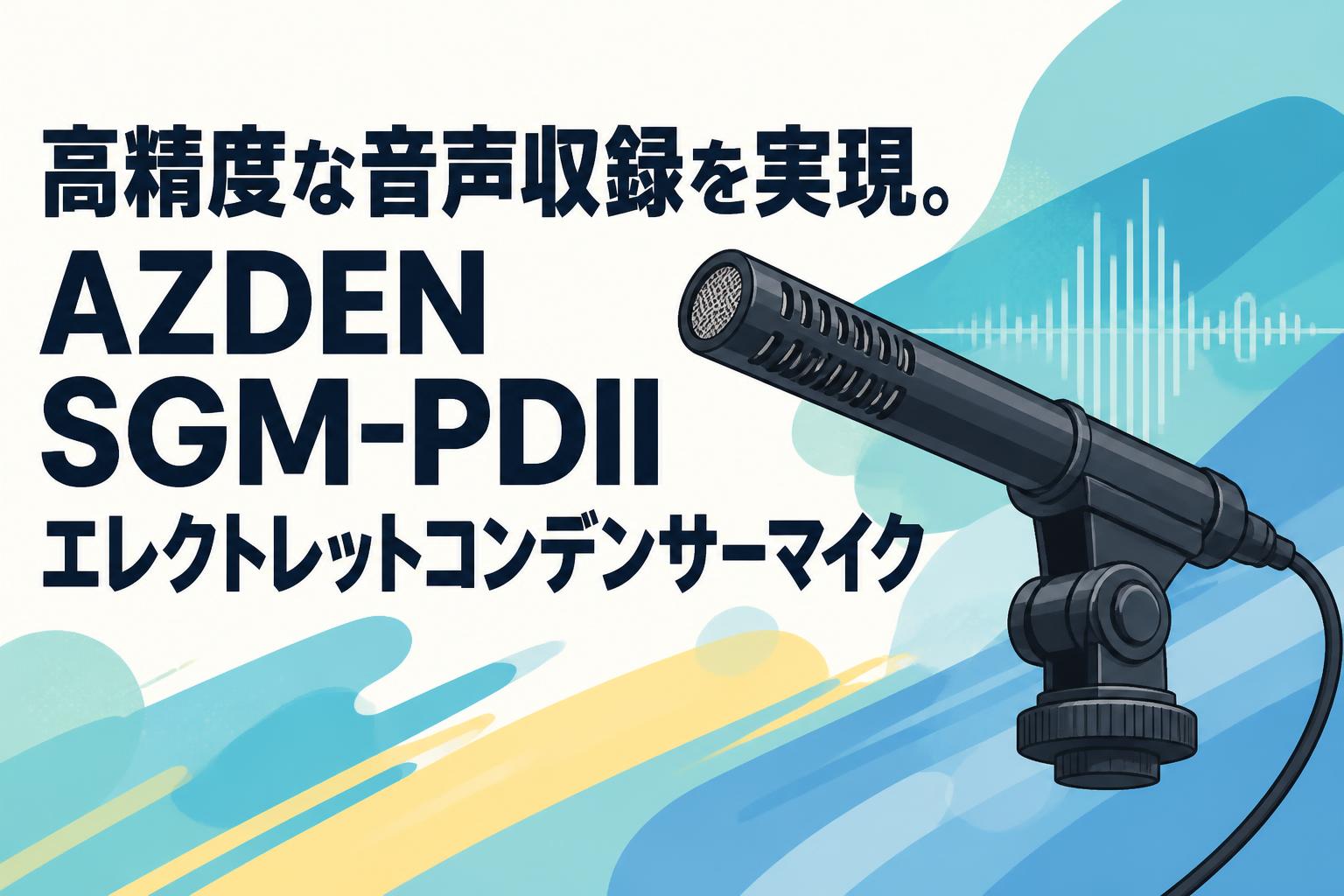 高精度な音声収録を実現。AZDEN SGM-PDIIエレクトレットコンデンサーマイク