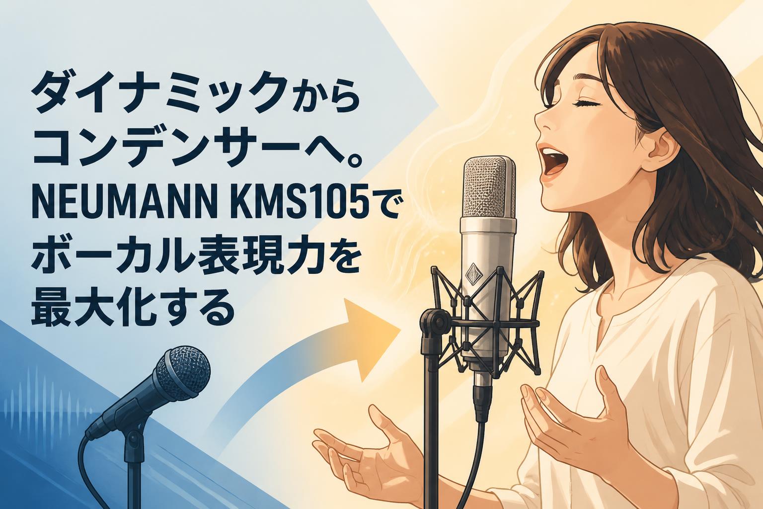 ダイナミックからコンデンサーへ。NEUMANN KMS105でボーカル表現力を最大化する