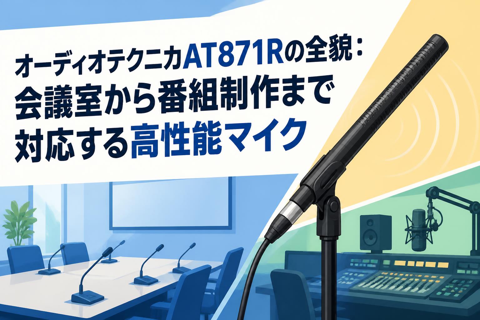 オーディオテクニカAT871Rの全貌：会議室から番組制作まで対応する高性能マイク
