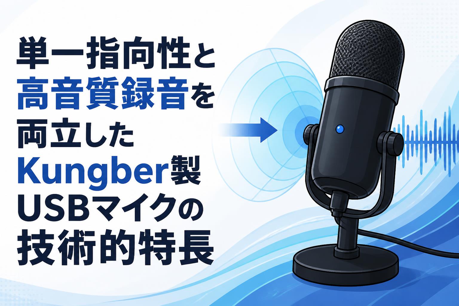 単一指向性と高音質録音を両立したKungber製USBマイクの技術的特長