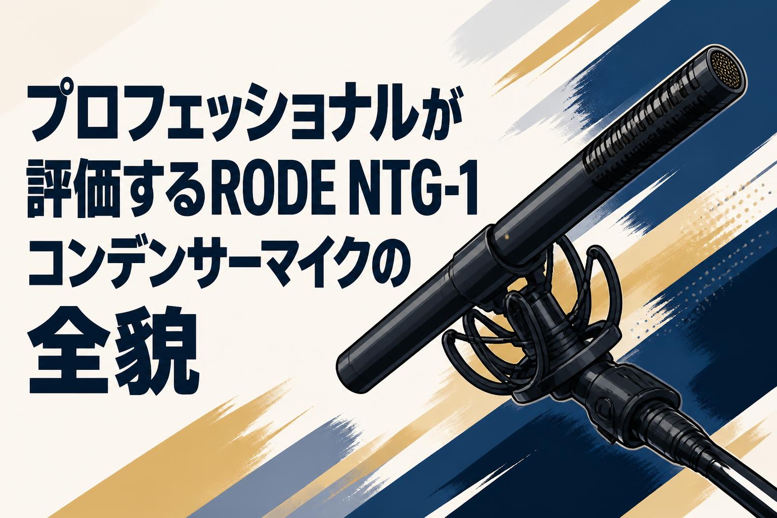 プロフェッショナルが評価するRODE NTG-1コンデンサーマイクの全貌