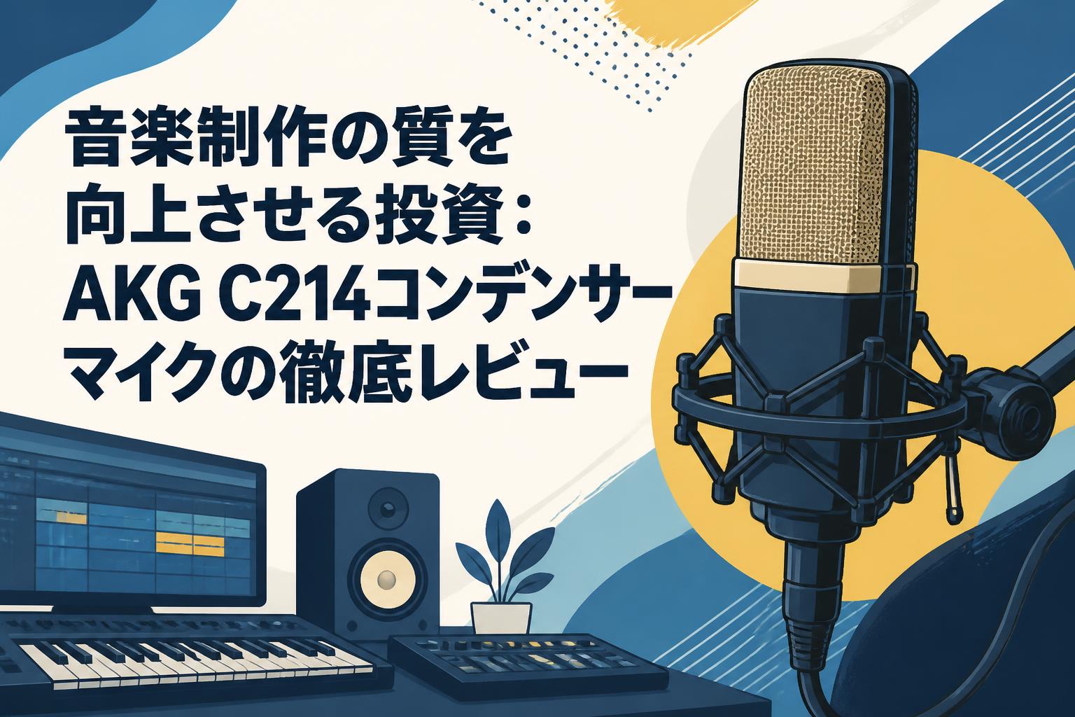 音楽制作の質を向上させる投資：AKG C214コンデンサーマイクの徹底レビュー