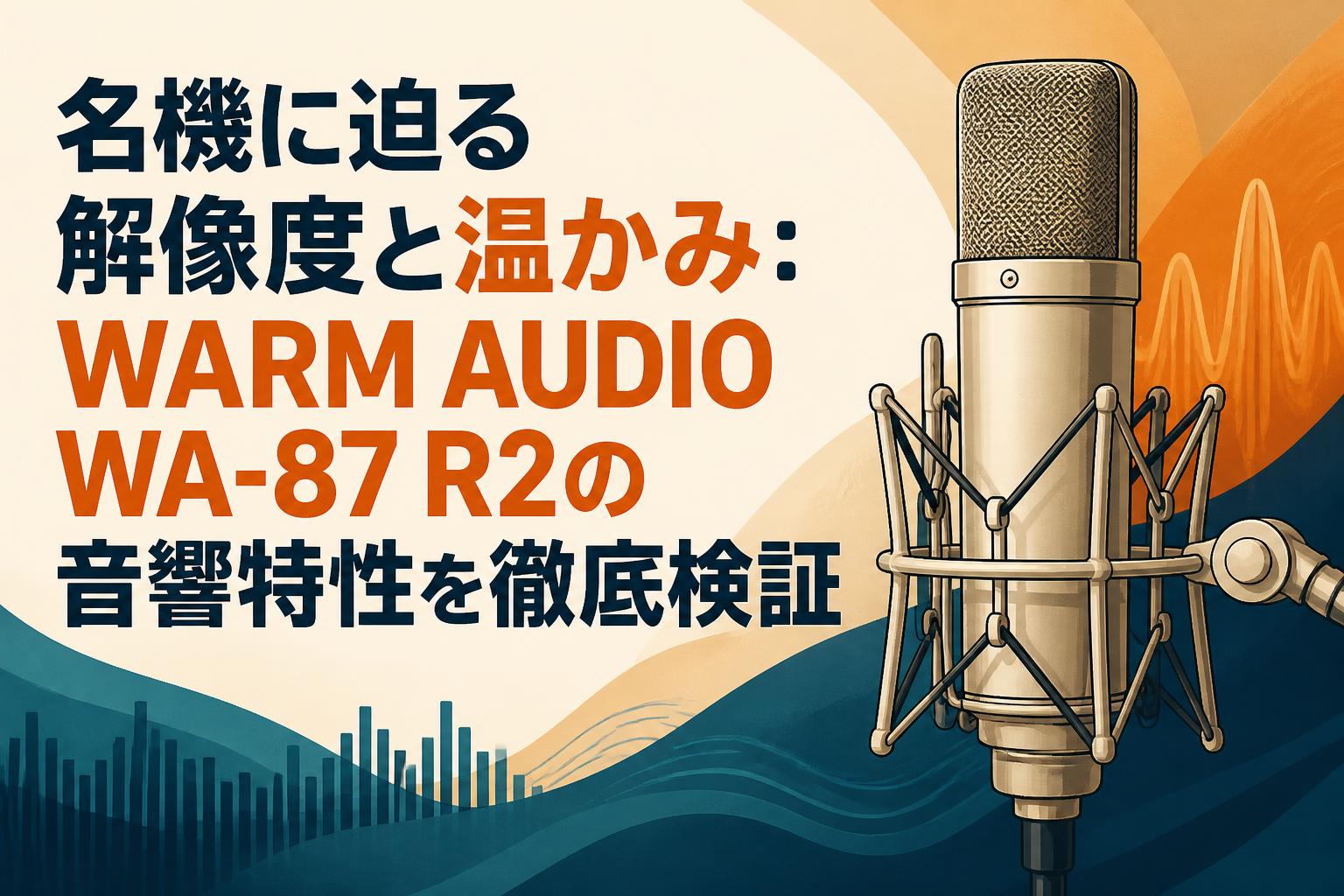 名機に迫る解像度と温かみ：WARM AUDIO WA-87 R2の音響特性を徹底検証