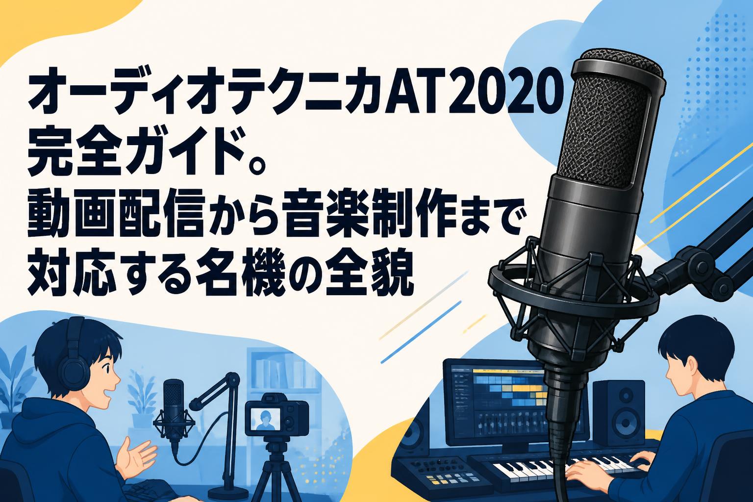 オーディオテクニカAT2020完全ガイド。動画配信から音楽制作まで対応する名機の全貌