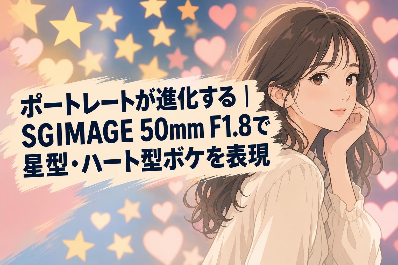 ポートレートが進化する｜SGIMAGE 50mm F1.8で星型・ハート型ボケを表現