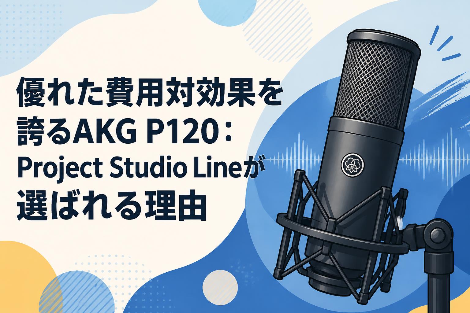 優れた費用対効果を誇るAKG P120：Project Studio Lineが選ばれる理由