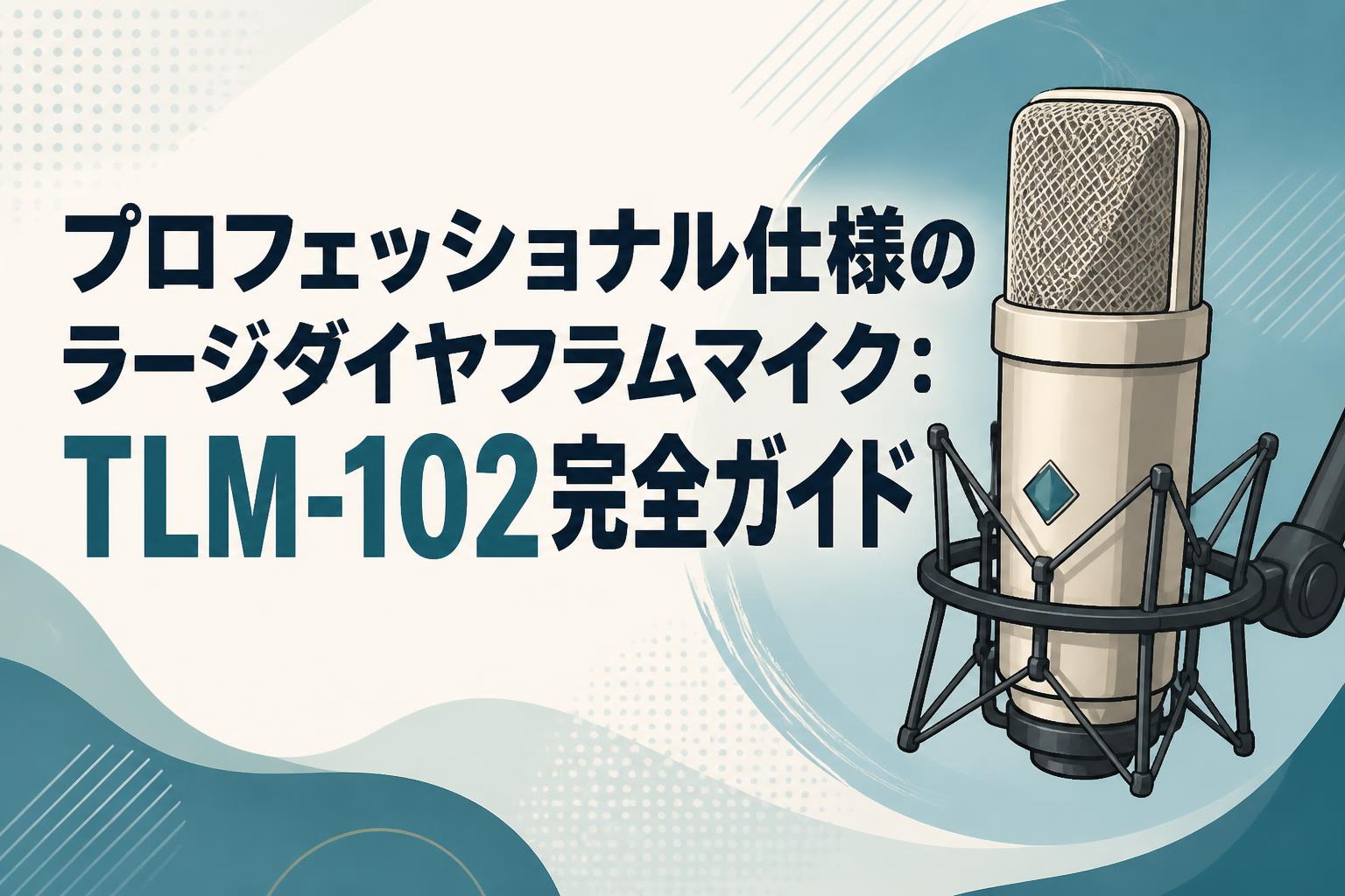 プロフェッショナル仕様のラージダイヤフラムマイク：TLM-102完全ガイド
