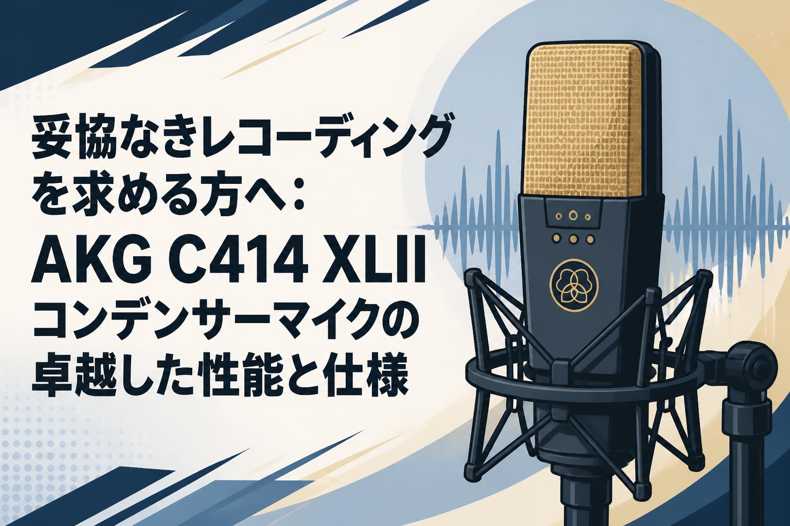 妥協なきレコーディングを求める方へ：AKG C414 XLIIコンデンサーマイクの卓越した性能と仕様