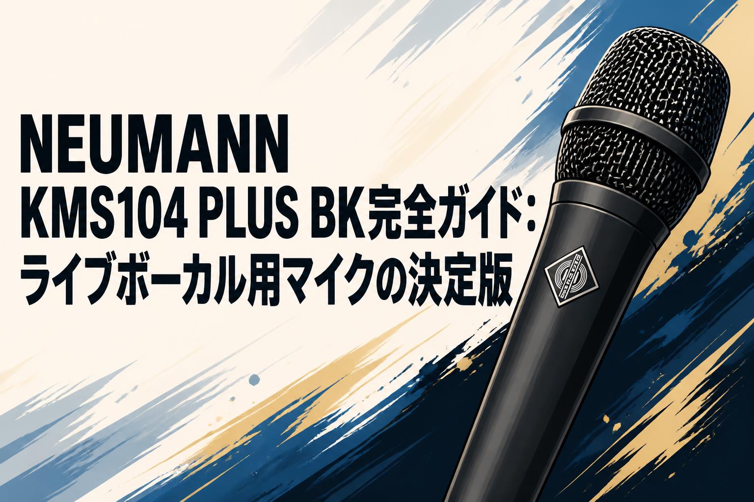 NEUMANN KMS104 PLUS BK完全ガイド：ライブボーカル用マイクの決定版