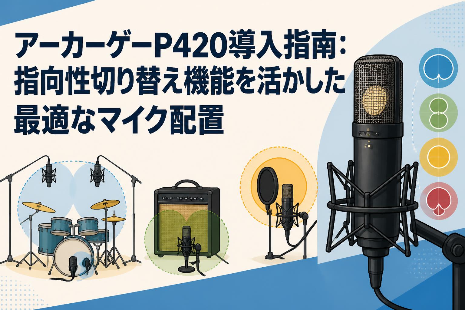 アーカーゲーP420導入指南：指向性切り替え機能を活かした最適なマイク配置