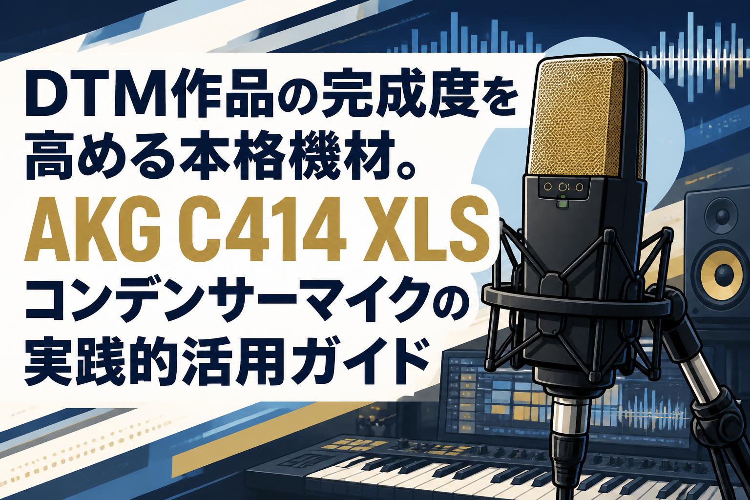 DTM作品の完成度を高める本格機材。AKG C414 XLSコンデンサーマイクの実践的活用ガイド