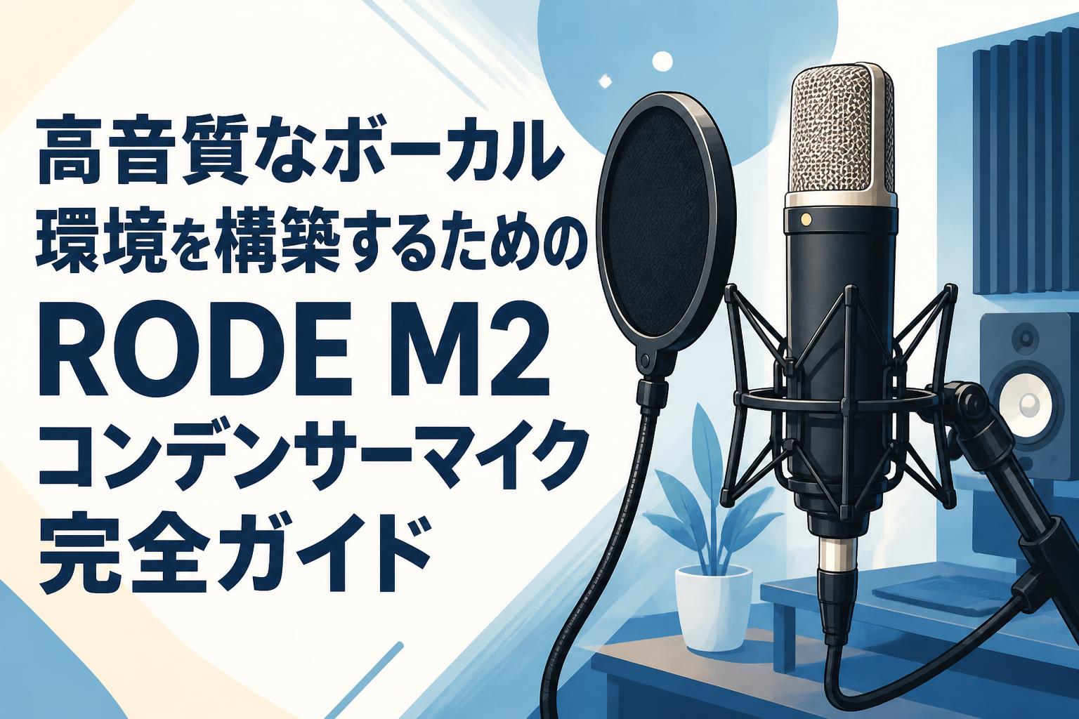 高音質なボーカル環境を構築するためのRODE M2コンデンサーマイク完全ガイド