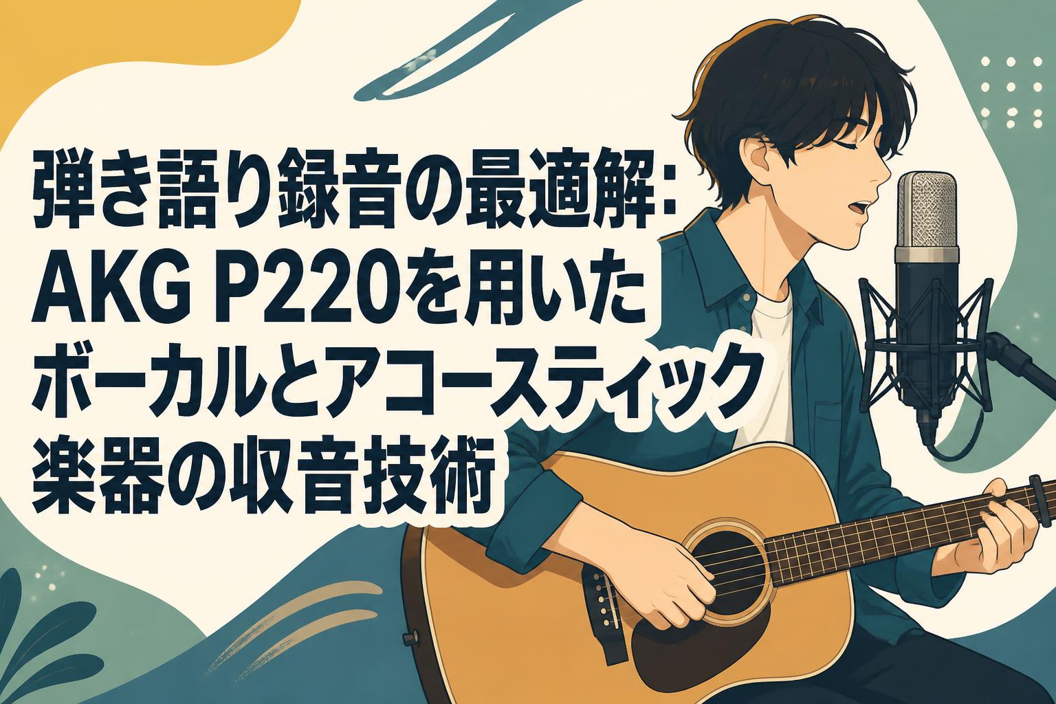 弾き語り録音の最適解：AKG P220を用いたボーカルとアコースティック楽器の収音技術