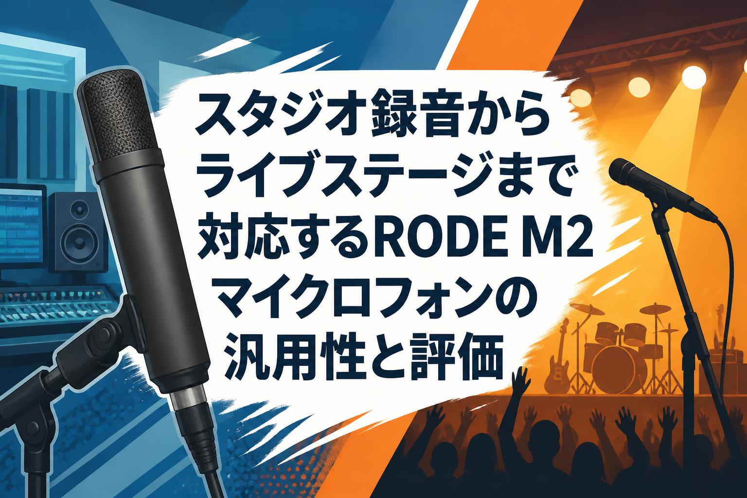スタジオ録音からライブステージまで対応するRODE M2マイクロフォンの汎用性と評価