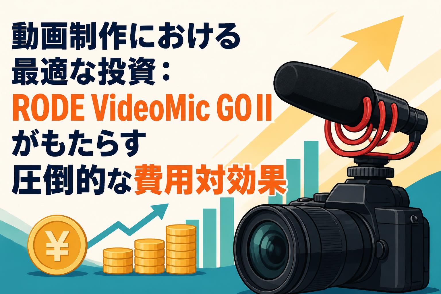 動画制作における最適な投資：RODE VideoMic GO IIがもたらす圧倒的な費用対効果