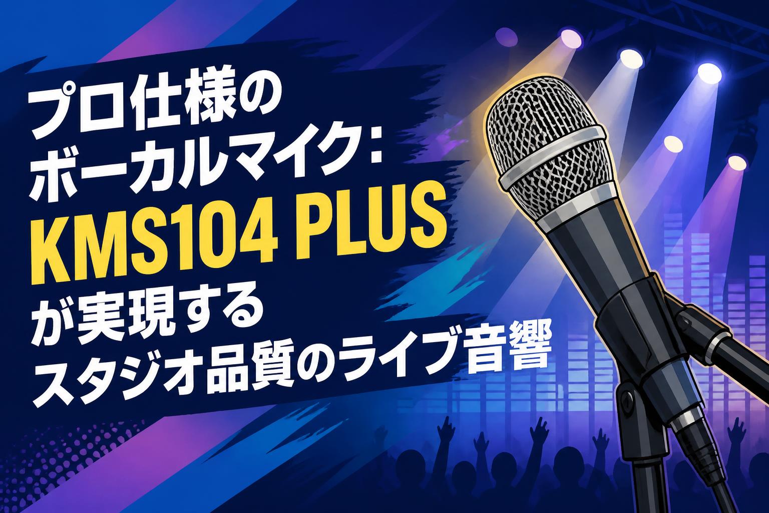 プロ仕様のボーカルマイク：KMS104 PLUSが実現するスタジオ品質のライブ音響