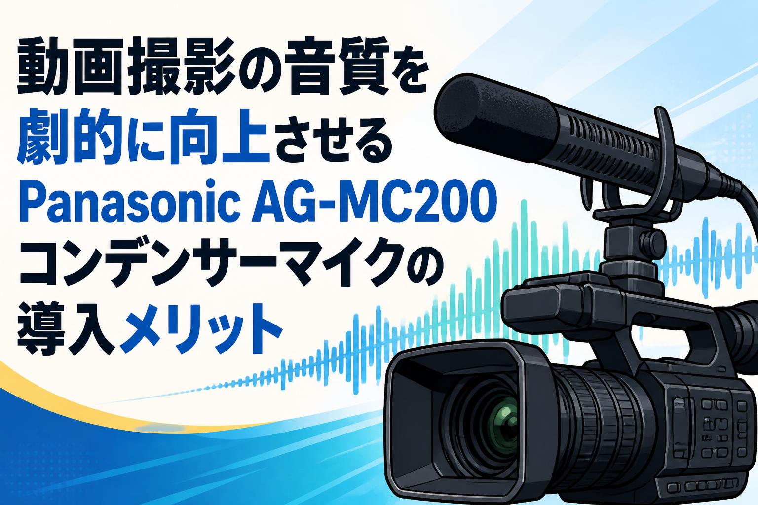 動画撮影の音質を劇的に向上させるPanasonic AG-MC200コンデンサーマイクの導入メリット