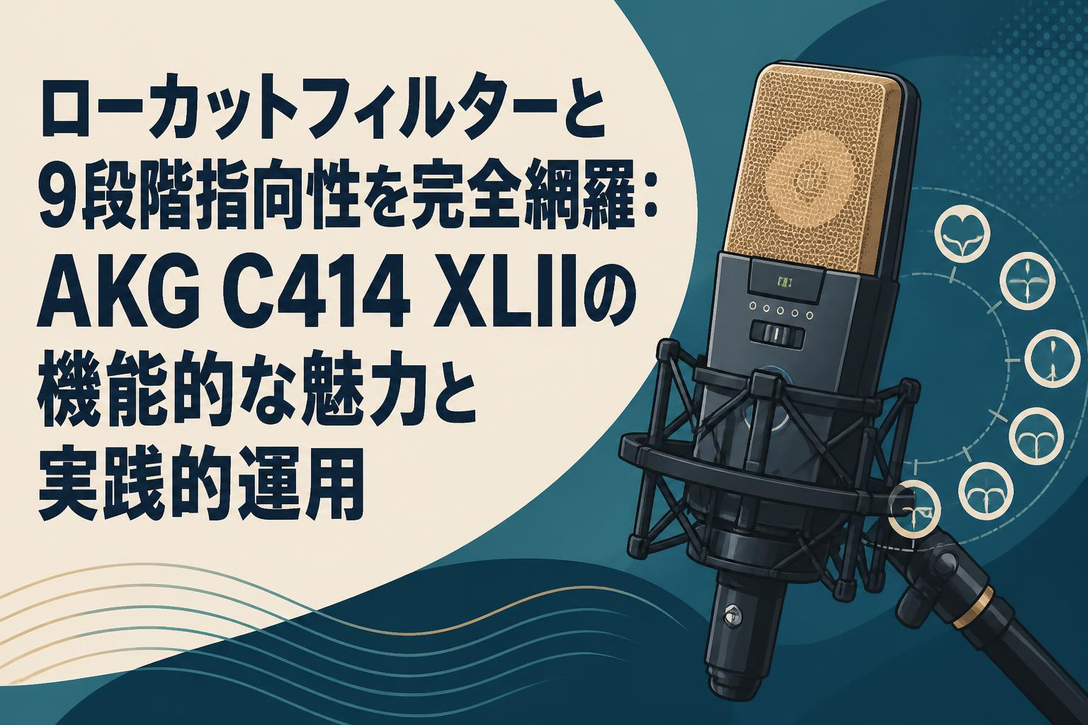 ローカットフィルターと9段階指向性を完全網羅：AKG C414 XLIIの機能的な魅力と実践的運用
