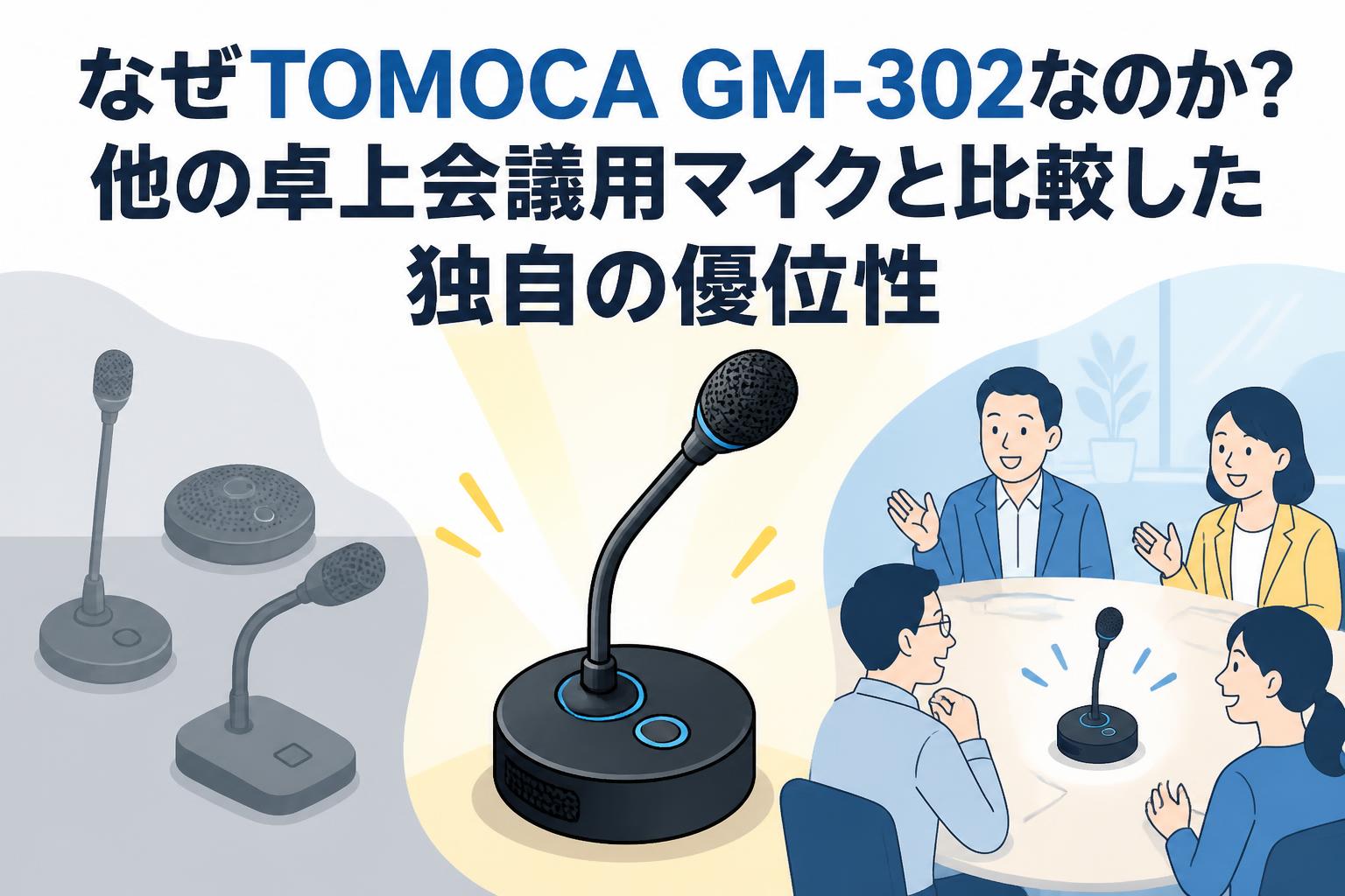 なぜTOMOCA GM-302なのか？他の卓上会議用マイクと比較した独自の優位性