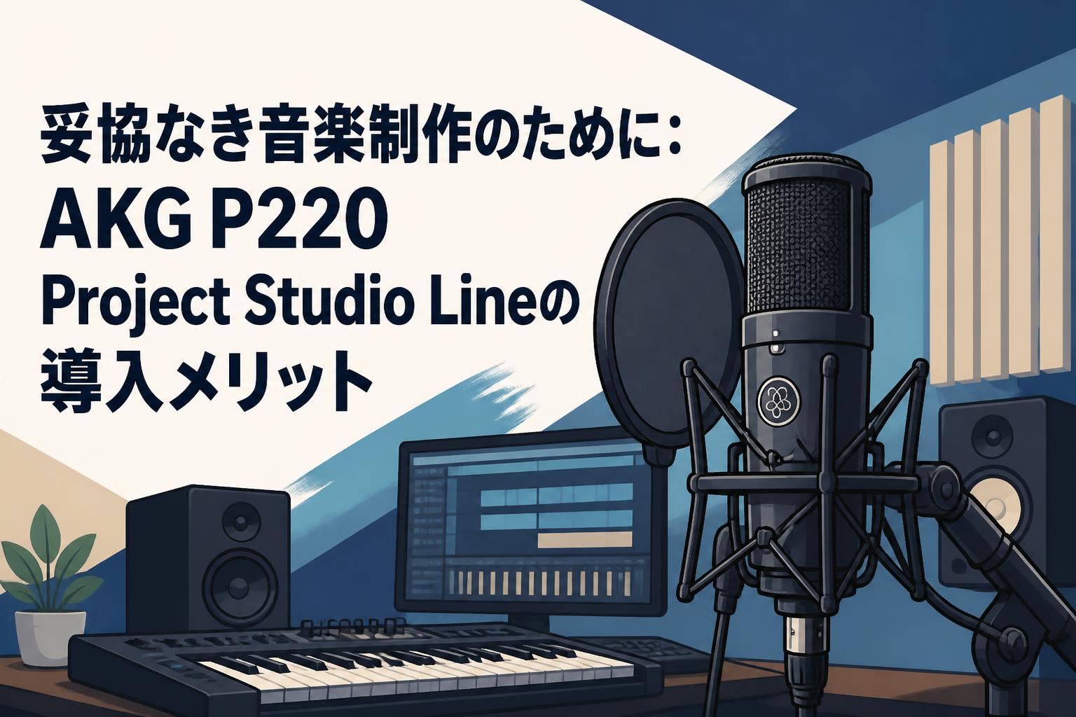 妥協なき音楽制作のために：AKG P220 Project Studio Lineの導入メリット