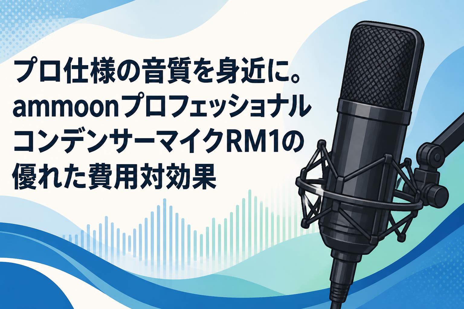 プロ仕様の音質を身近に。ammoonプロフェッショナルコンデンサーマイクRM1の優れた費用対効果
