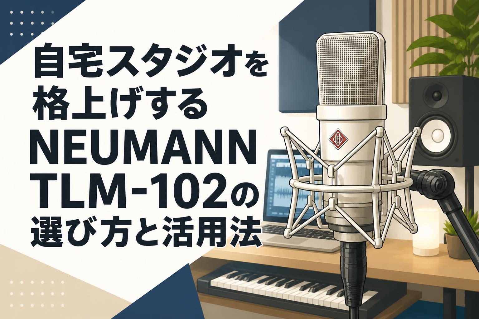 自宅スタジオを格上げするNEUMANN TLM-102の選び方と活用法
