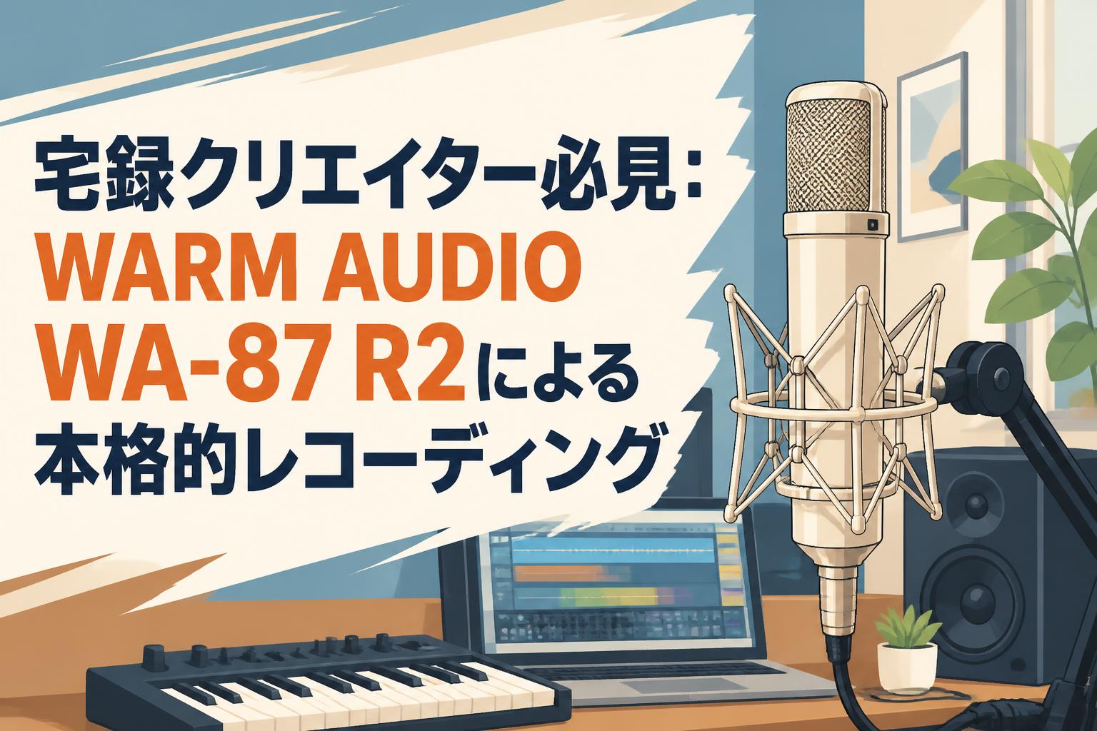 宅録クリエイター必見：WARM AUDIO WA-87 R2による本格的レコーディング