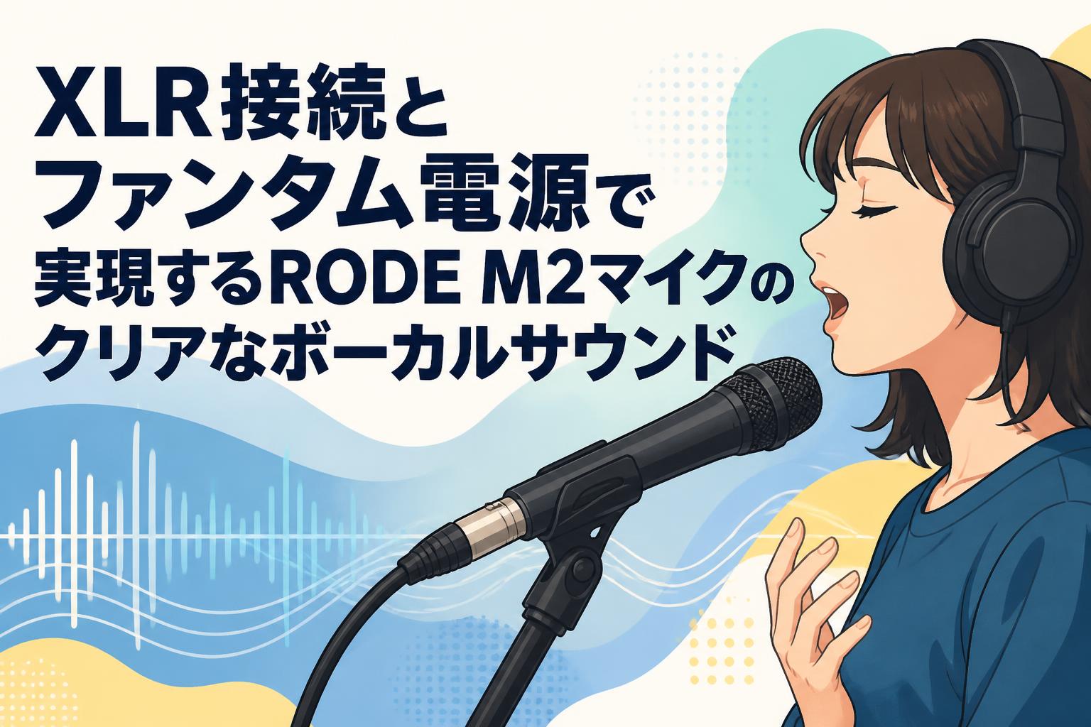 XLR接続とファンタム電源で実現するRODE M2マイクのクリアなボーカルサウンド