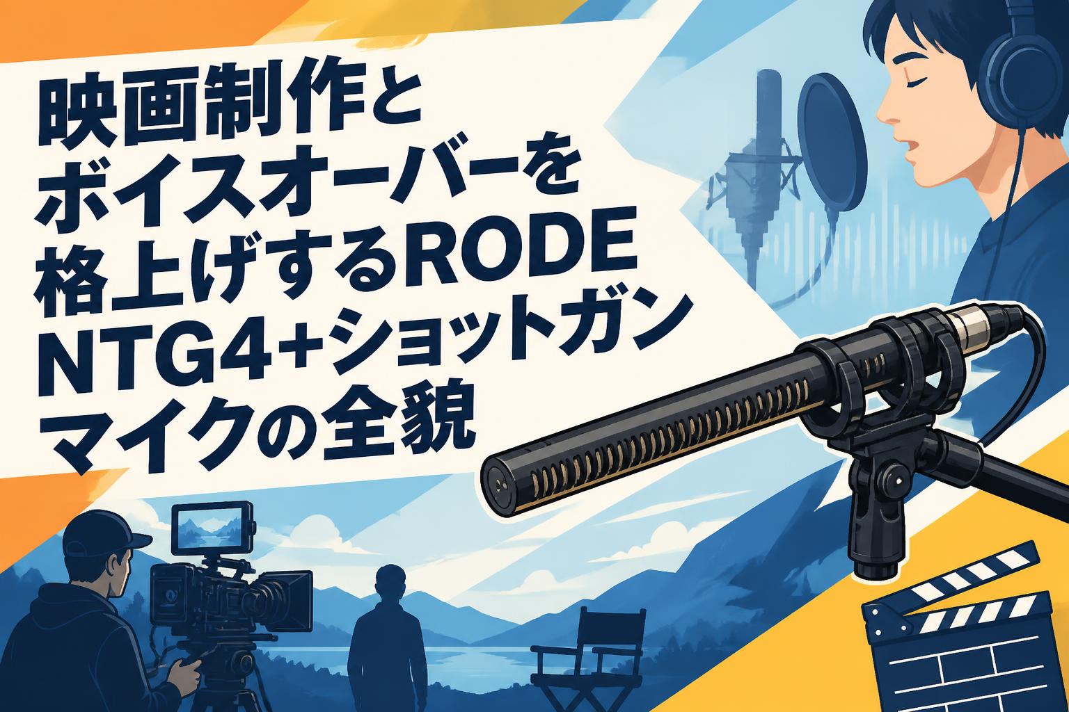 映画制作とボイスオーバーを格上げするRODE NTG4+ショットガンマイクの全貌
