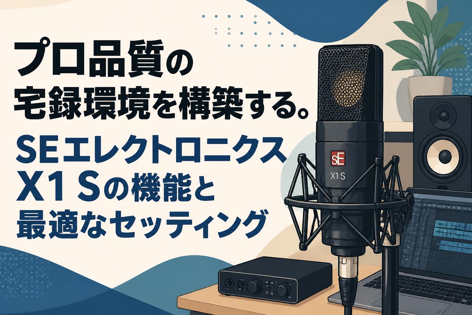 プロ品質の宅録環境を構築する。SEエレクトロニクス X1 Sの機能と最適なセッティング