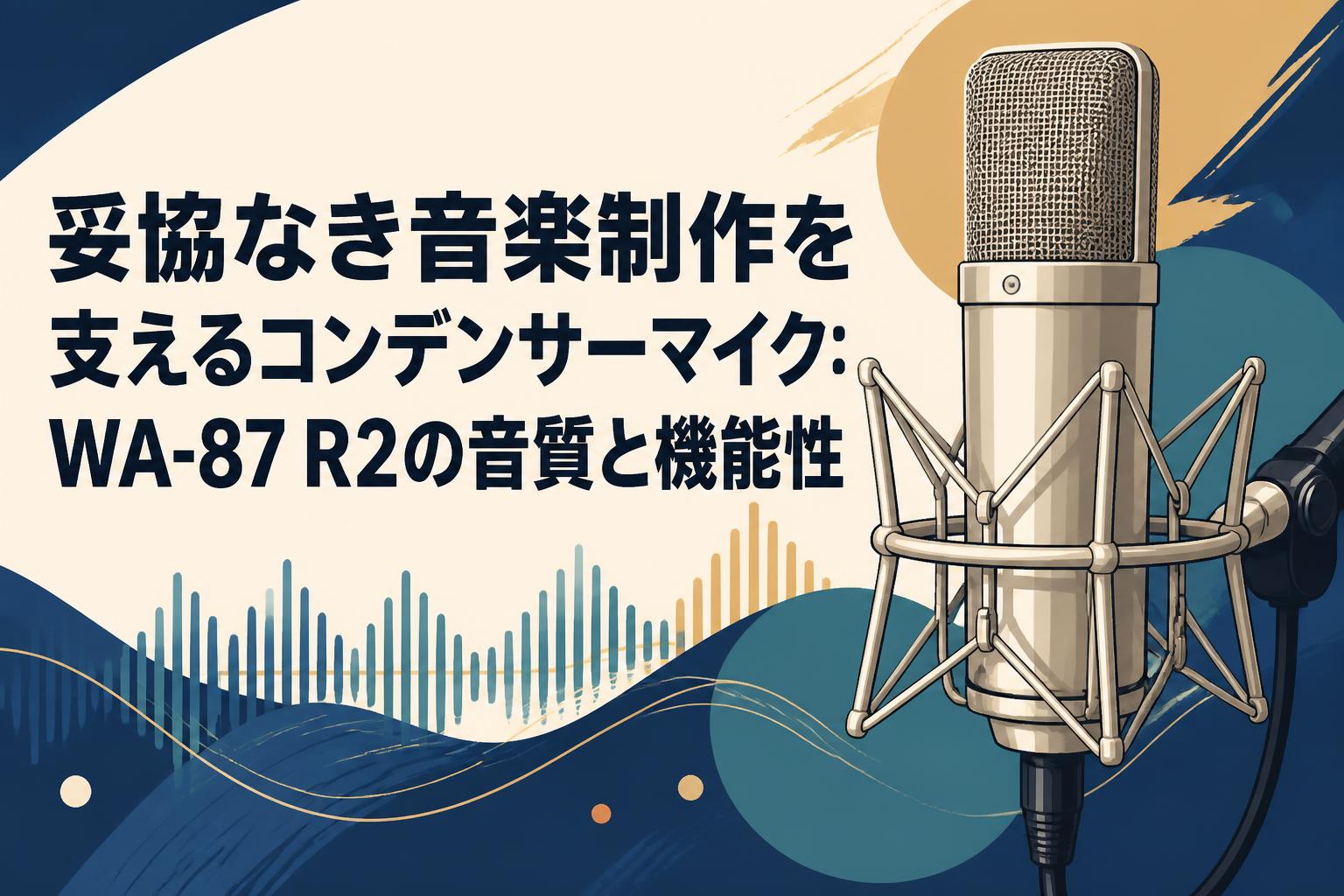 妥協なき音楽制作を支えるコンデンサーマイク：WA-87 R2の音質と機能性