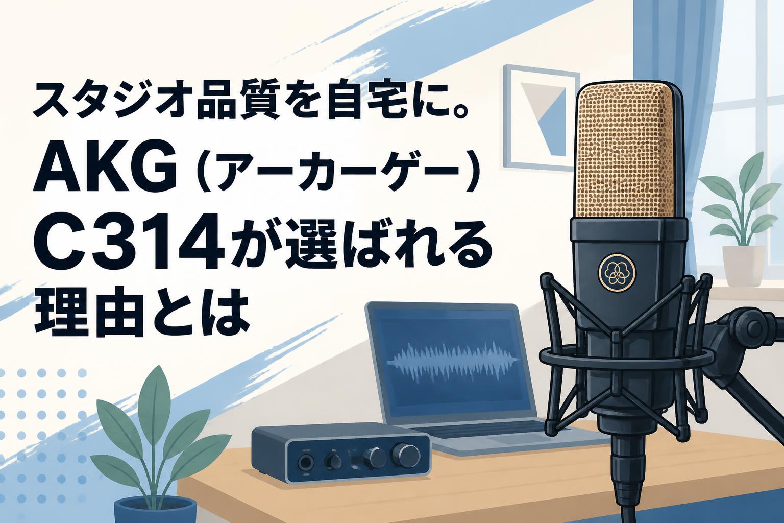 スタジオ品質を自宅に。AKG（アーカーゲー）C314が選ばれる理由とは