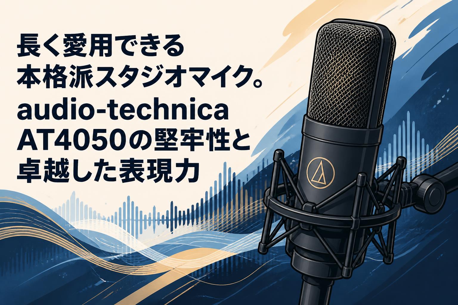 長く愛用できる本格派スタジオマイク。audio-technica AT4050の堅牢性と卓越した表現力